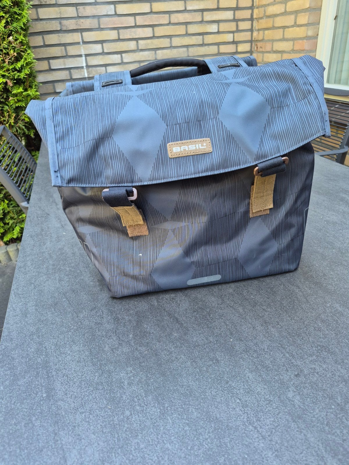 Basil Elegance dubbele fietstas, 40-49 liter, Ophalen, Gebruikt, Basil