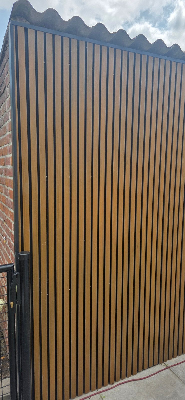 Akuwood Composiet Gevelbekleding Teak + Zwart met profielen, Ophalen, Nieuw