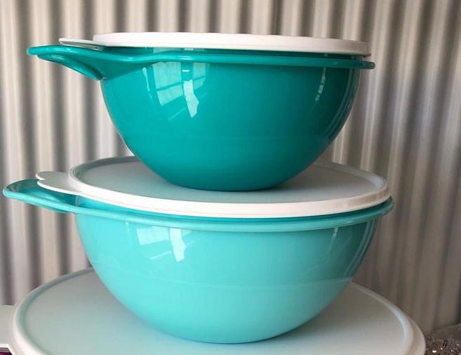 Tupperware kommen set 1.4L en 2.75L, Verzenden, Nieuw, Blauw, Bak of Kom