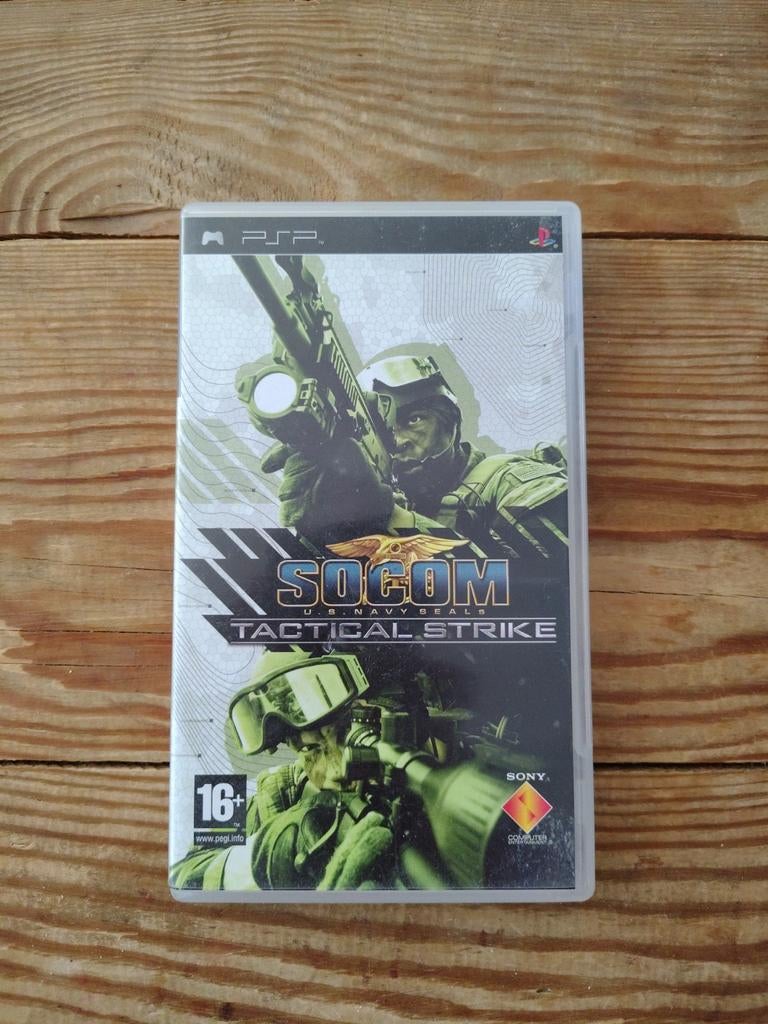 SOCOM U.S. Navy SEALs Tactical Strike PSP, Spelcomputers en Games, Games | Sony PlayStation Portable, Online, Shooter, 1 speler