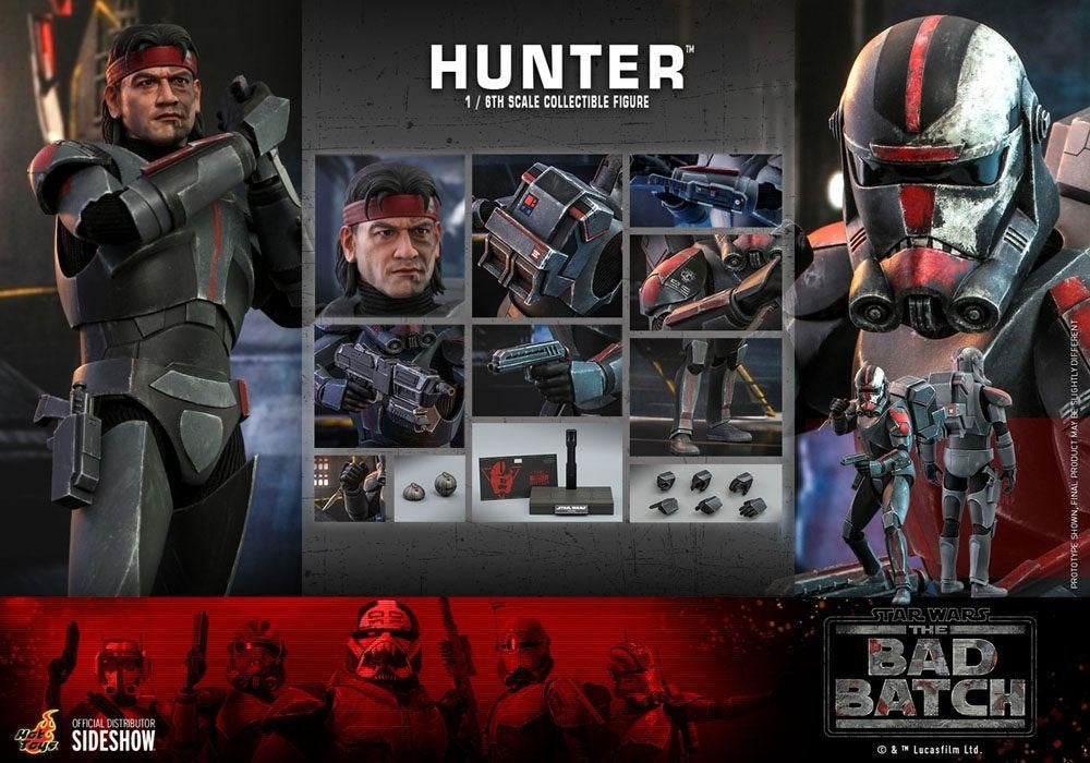 Hot Toys Star Wars The Bad Batch Hunter TMS050, West Campus 1 76863 Herxheim (DE), Heo GmbH, Nieuw, Ophalen of Verzenden