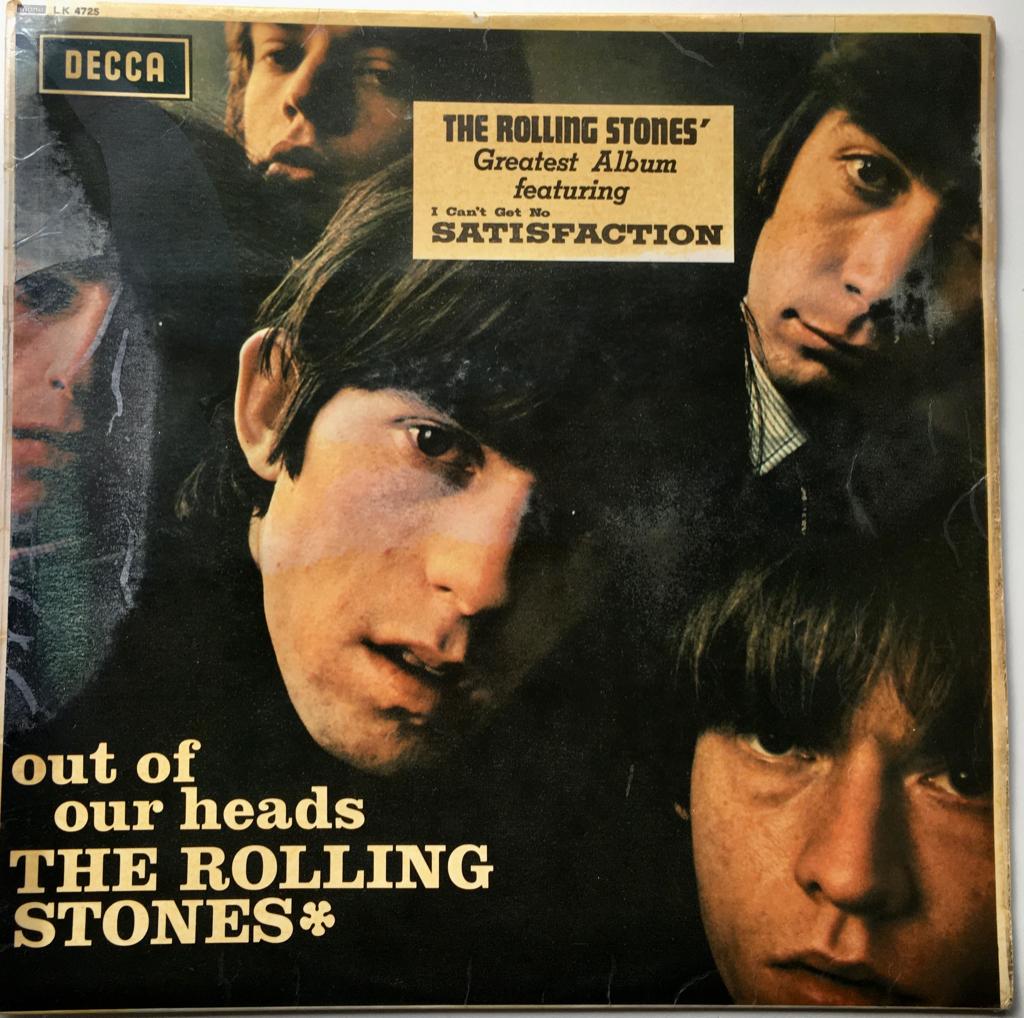 UKLP3 rolling stones Out of our Heads UK65 export €30, Gebruikt, Ophalen of Verzenden, Rock-'n-Roll, Inclusief binnenhoes