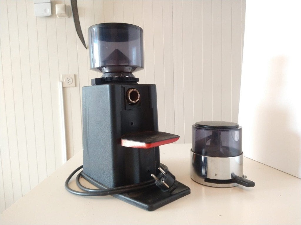 Obel Junior degelijke espresso koffiemolen bonenmaler, Ophalen of Verzenden, Gebruikt, Espresso apparaat, Koffiebonen
