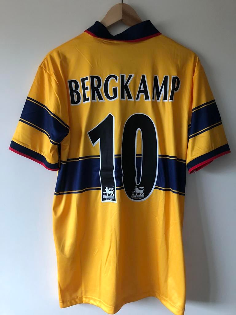 Bergkamp Arsenal retro voetbalshirt maat L, Sport en Fitness, Voetbal, Ophalen of Verzenden, Zo goed als nieuw, Shirt