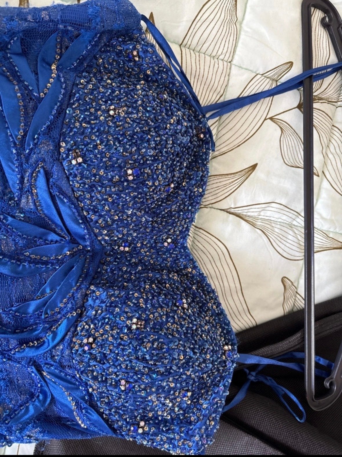 Prachtige blauwe galajurk van Catwalk Avondkleding, Ophalen, Galajurk, Blauw, Zo goed als nieuw