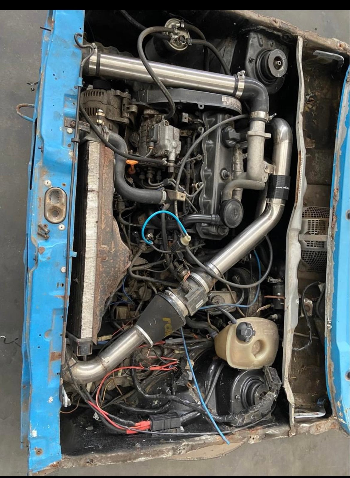 1.9 TDI AFN motor met vw golf 1 motorsteunen, Ophalen, Gebruikt, Volkswagen