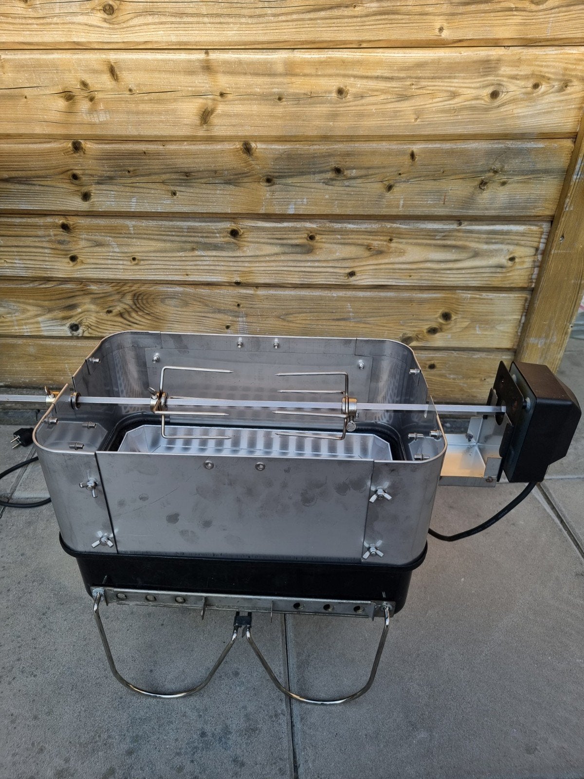 rottiserie uit meerdere delen voor de WGA weber go anywhere, Tuin en Terras, Houtskoolbarbecues, Ophalen of Verzenden