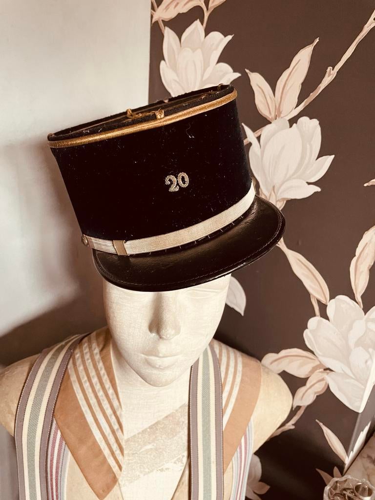Vintage Franse Kepie - Authentiek Militair Hoofddeksel, Ophalen of Verzenden, Heren