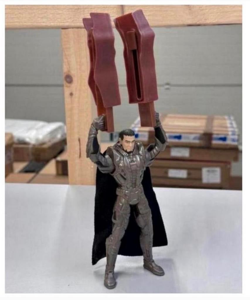 DC Comics Superman Man Of Steel Power Attack Deluxe ZOD 6”, Actiefiguur of Pop, Ophalen of Verzenden, Zo goed als nieuw, H