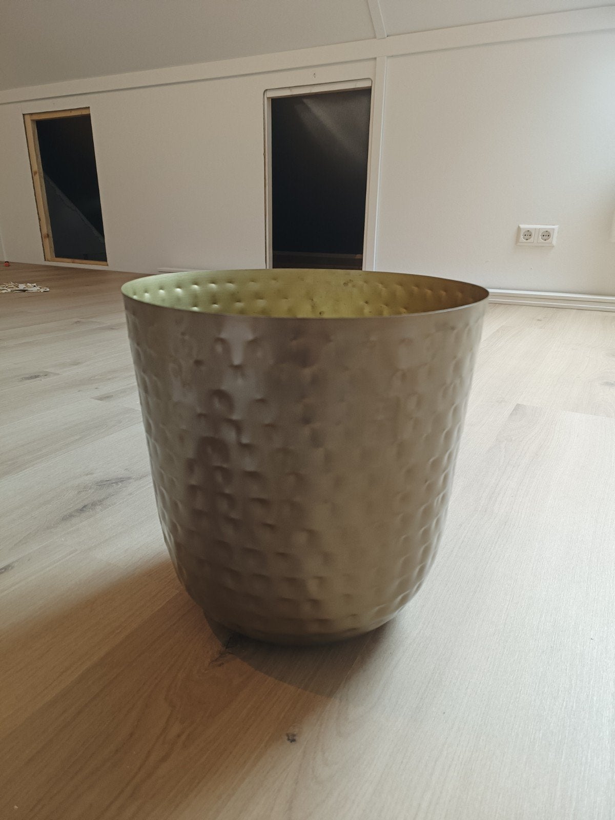 Gouden Mayren Bloempot - Zo goed als nieuw, Ophalen, Zo goed als nieuw, Goud, Metaal