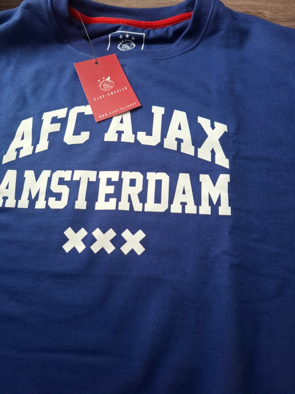 Nieuwe Ajax Sweater - AFC Ajax Amsterdam, Blauw, Ophalen of Verzenden, AFC Ajax, Maat 56/58 (XL)