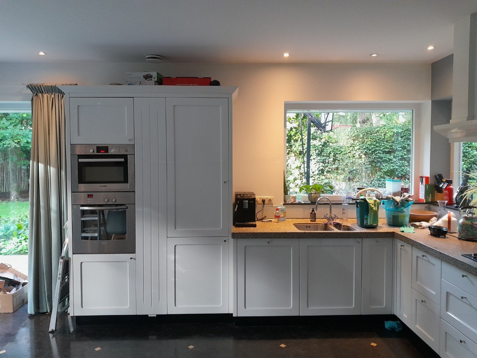 nette massieve keuken, Ophalen, Graniet of Steen