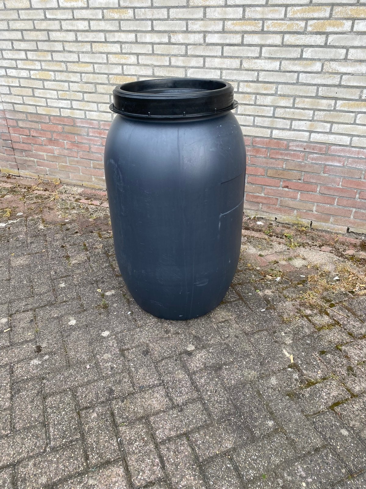 Regenton opslag vat 200 liter ton zonder kraantje te koop‼️, 150 liter of meer, Ophalen, Gebruikt