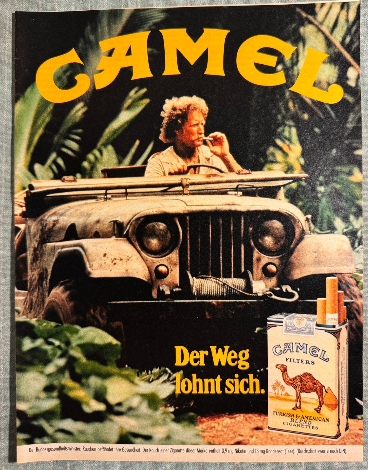 Advertentie 1984 Camel met Toyota Landcruiser, Ophalen of Verzenden, Zo goed als nieuw, Motoren