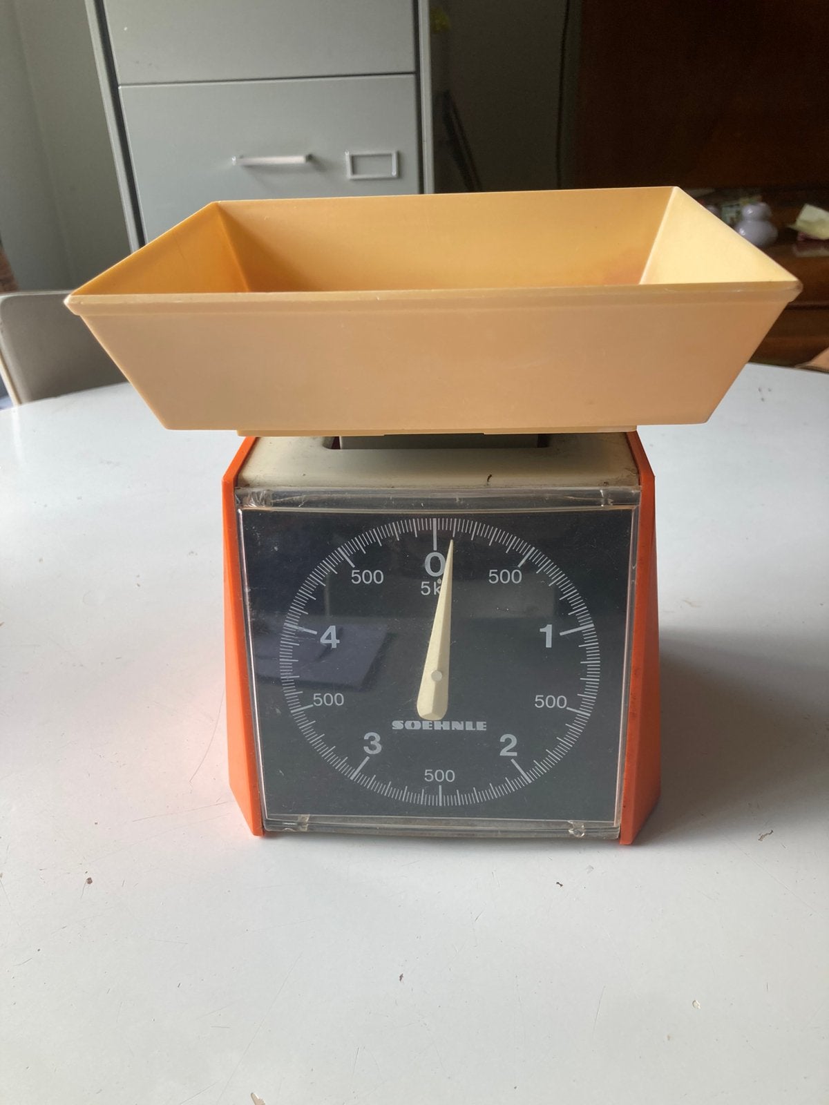 Retro weegschaal Soehnle, Keukenweegschaal, Analoog, Ophalen of Verzenden, 500 gram of grover