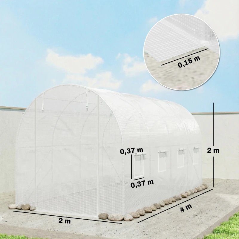 Kasfolie 4 x 2 m, waterdicht tuinzeil UV-beschermin NIEUW, Nieuw, Ophalen of Verzenden, A, A