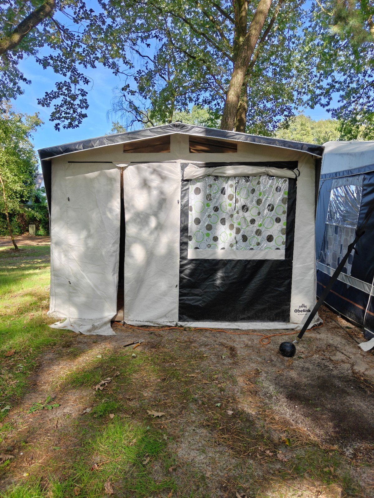 Obelink Outhouse 300 - Handige bijzettent, Caravans en Kamperen, Tenten, Ophalen, Gebruikt, Tot en met 2