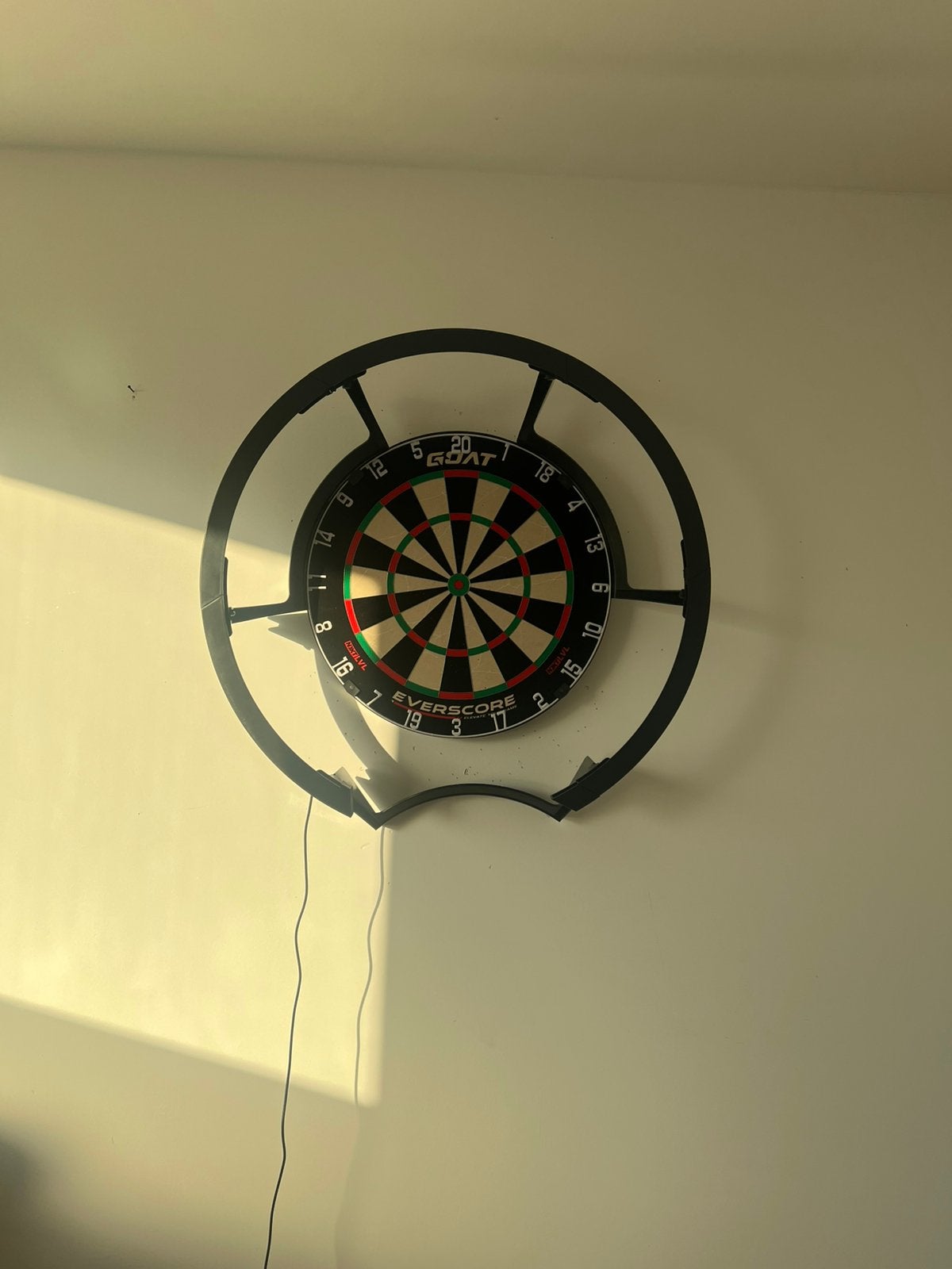 Complete dartboard set tekoop 1 avond gebruikt, Sport en Fitness, Ophalen of Verzenden, Zo goed als nieuw, Pijlen
