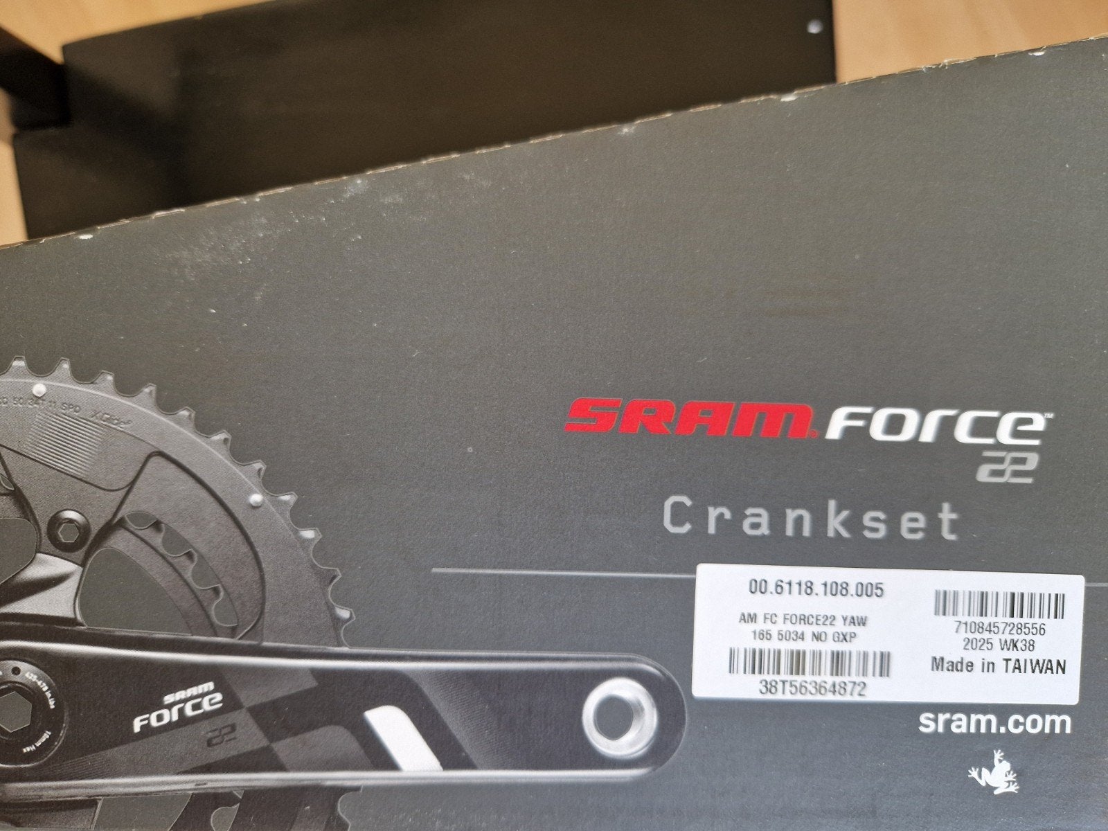 SRAM Force 22 Crankset 175mm GXP 110 BCD Carbon/Alu, Sram Force, Ophalen of Verzenden, Carbon, Gebruikt