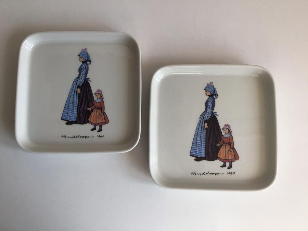 2x gebaksbordje bord Hindeloopen 1860 Villeroy & Boch, Nieuw, Ophalen of Verzenden, Bord(en), Overige stijlen