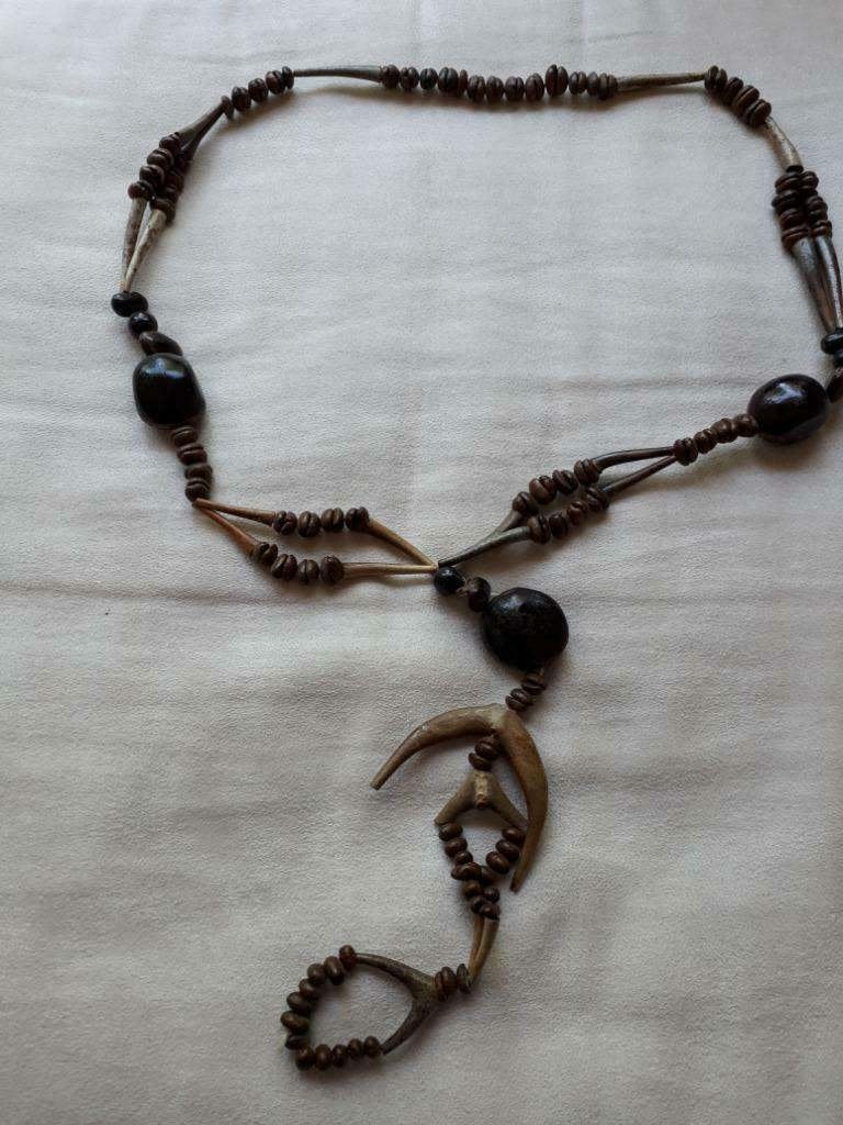 Aparte ketting gemaakt van koffiebonen!, Ophalen, Bruin, Zo goed als nieuw, Overige materialen