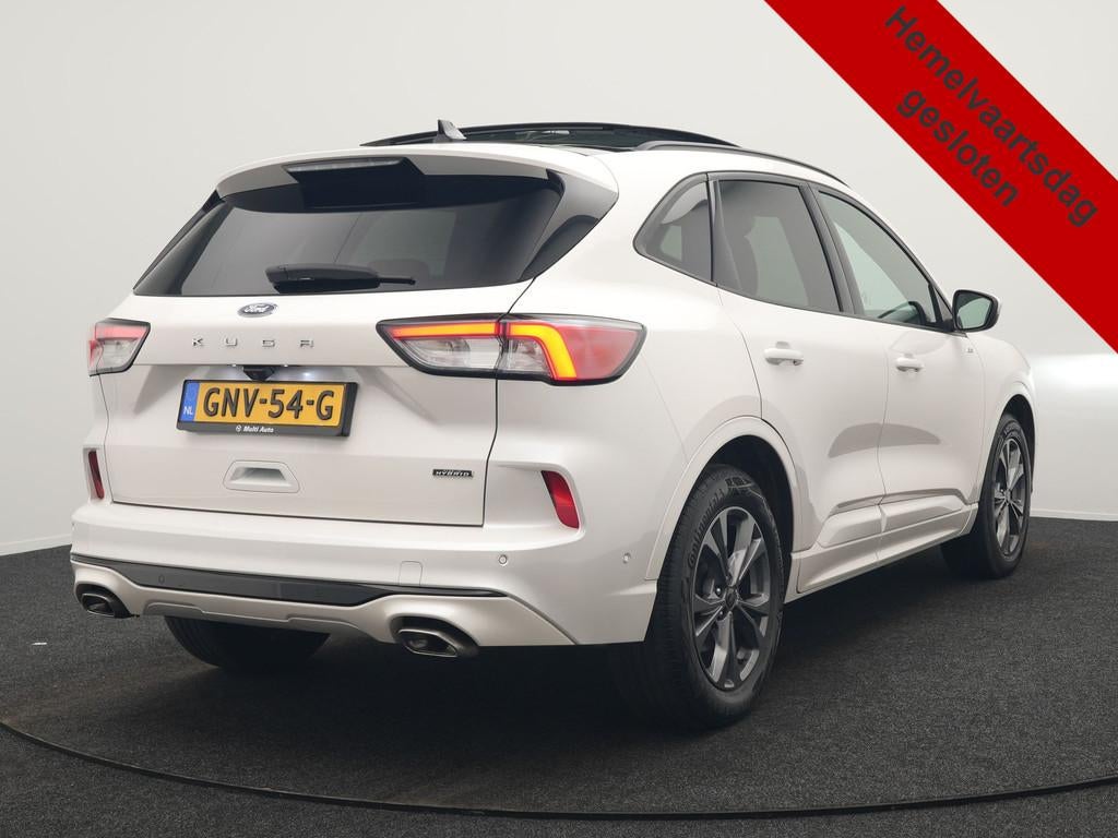Ford Kuga 2.5 ST-Line PHEV 225pk Dealer O.H. | Panodak | Ada, Auto's, Gebruikt, 4 cilinders, Parkeersensor, Wit