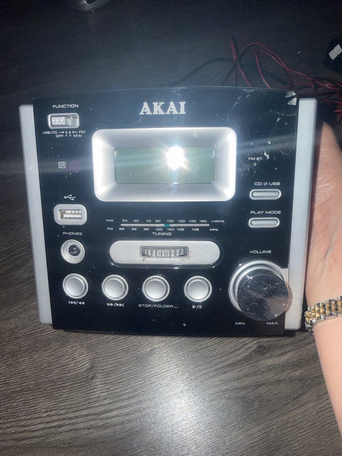 Akai Microset QXA6710 met CD, USB en Radio, Gebruikt, Ophalen of Verzenden, Microset, Akai