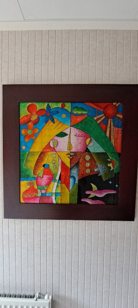 Kunstwerk, Ophalen, Overige stijlen, Overige ondergronden, Overige onderwerpen