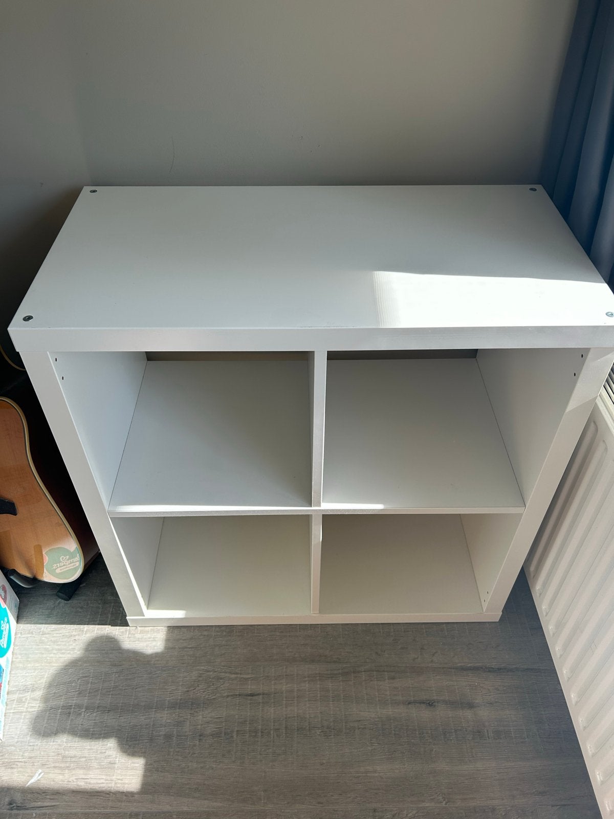 Witte IKEA Kallax kast 2x2 vakken, Gebruikt, Minder dan 100 cm, 25 tot 50 cm, Overige materialen