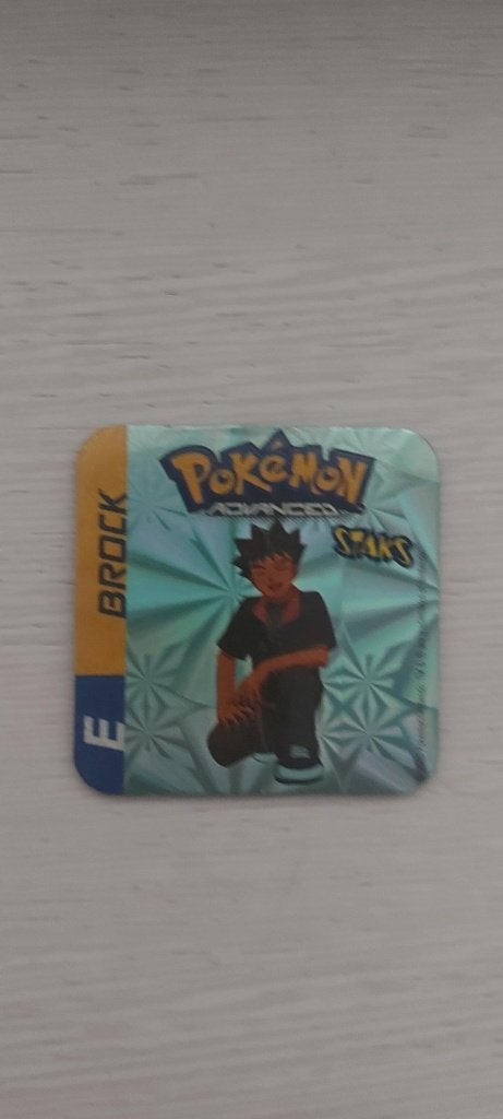 pokemon magneet Brock rock trainer holo staks panini, Ophalen of Verzenden, Nieuw, Overige typen
