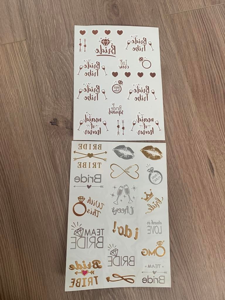 Bride to be tattoo’s, Ophalen of Verzenden, Nieuw, Accessoires