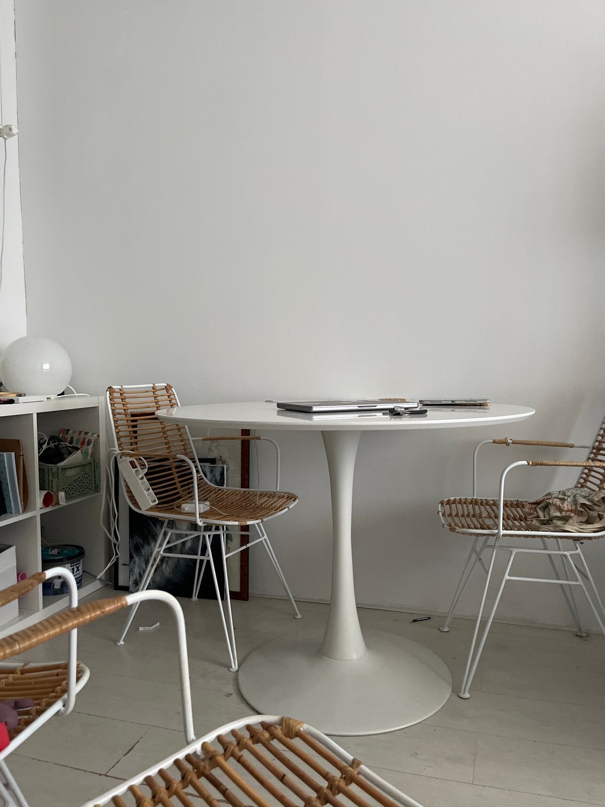 Ronde eettafel Jysk - 100 cm diameter, Ophalen, Gebruikt, Rond, 50 tot 100 cm