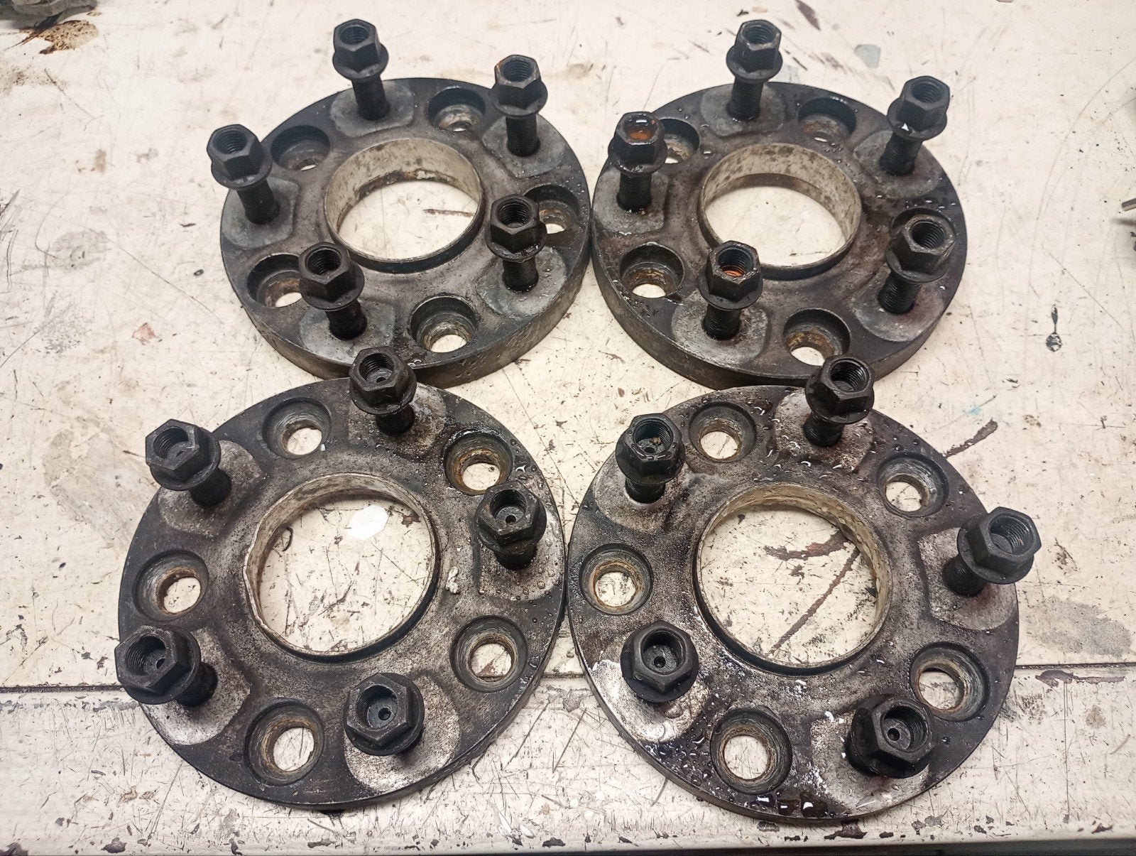 Spoorverbreders Porsche  15 mm en 21 mm, Ophalen, Gebruikt, Porsche