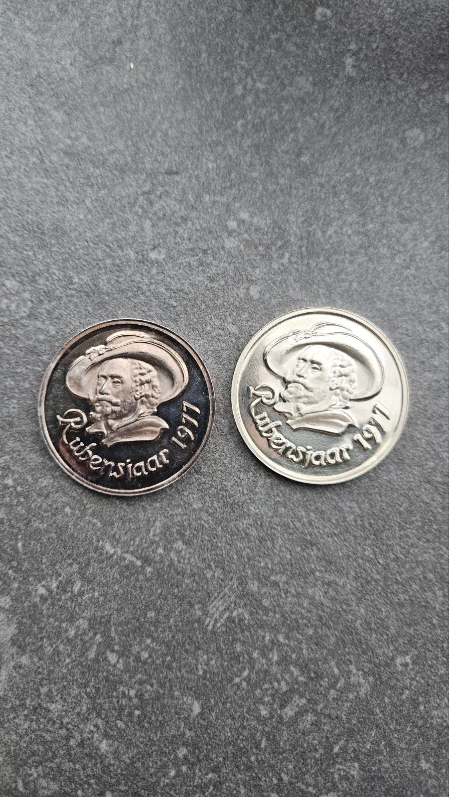 2 x 999 zilveren rubens penning, Verzamelen, Ophalen of Verzenden