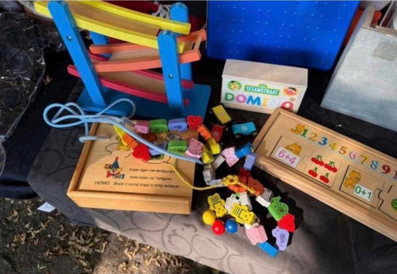 Johntoy nieuwe boerderij puzzel houten speelgoed, Ophalen, Zo goed als nieuw