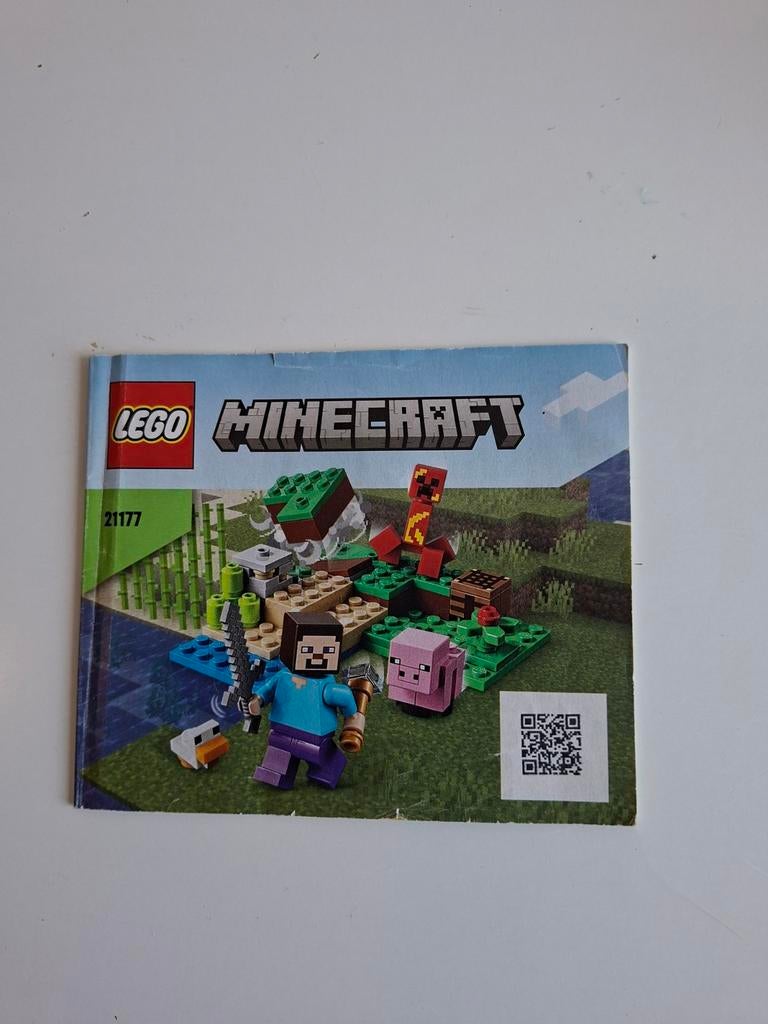 Lego Minecraft de creeper hinderlaag, Minecraft, Lego, Ophalen of Verzenden, Zo goed als nieuw