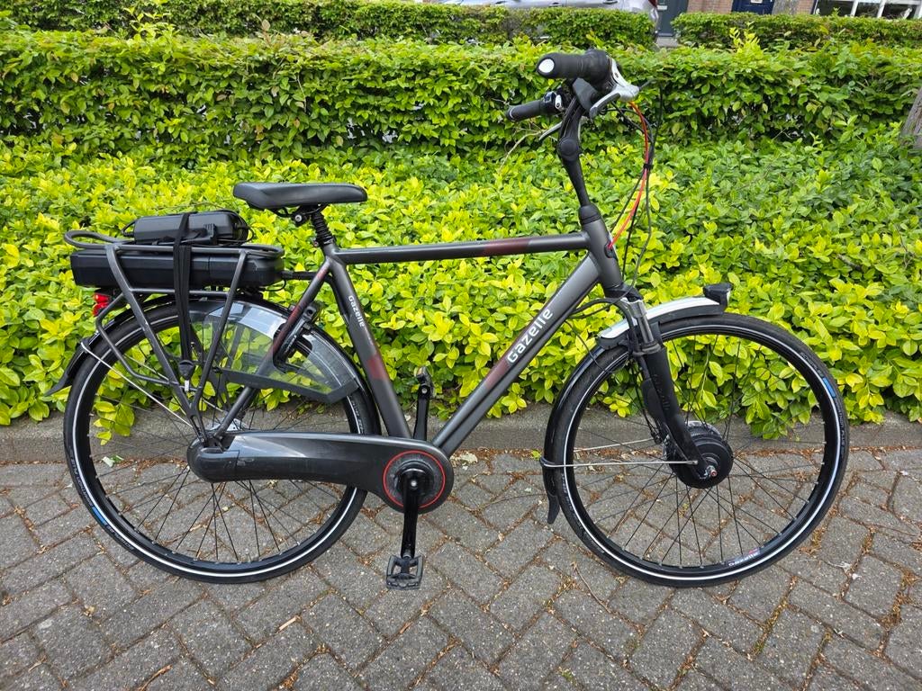Gazelle Deauville elektrische heren fiets, Gebruikt, Versnellingen, Ophalen of Verzenden, 57 tot 61 cm