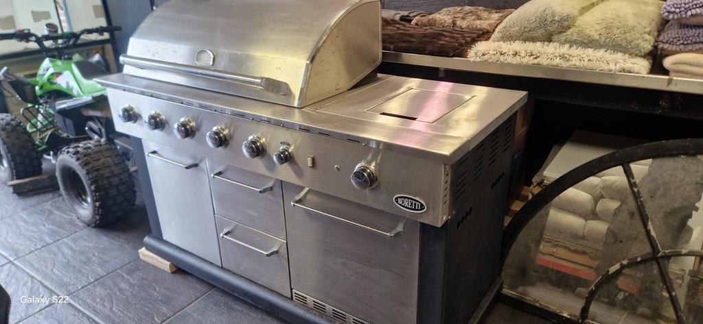 Boretti Buitenkeuken met Ingebouwde Koelkast, Tuin en Terras, Buitenkeukens, Gebruikt, Gas, Vrijstaand, Ophalen of Verzenden