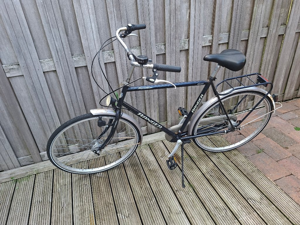 Herenfiets 59cm, Fietsen en Brommers, Gebruikt, Versnellingen, 57 tot 61 cm, Trommelrem