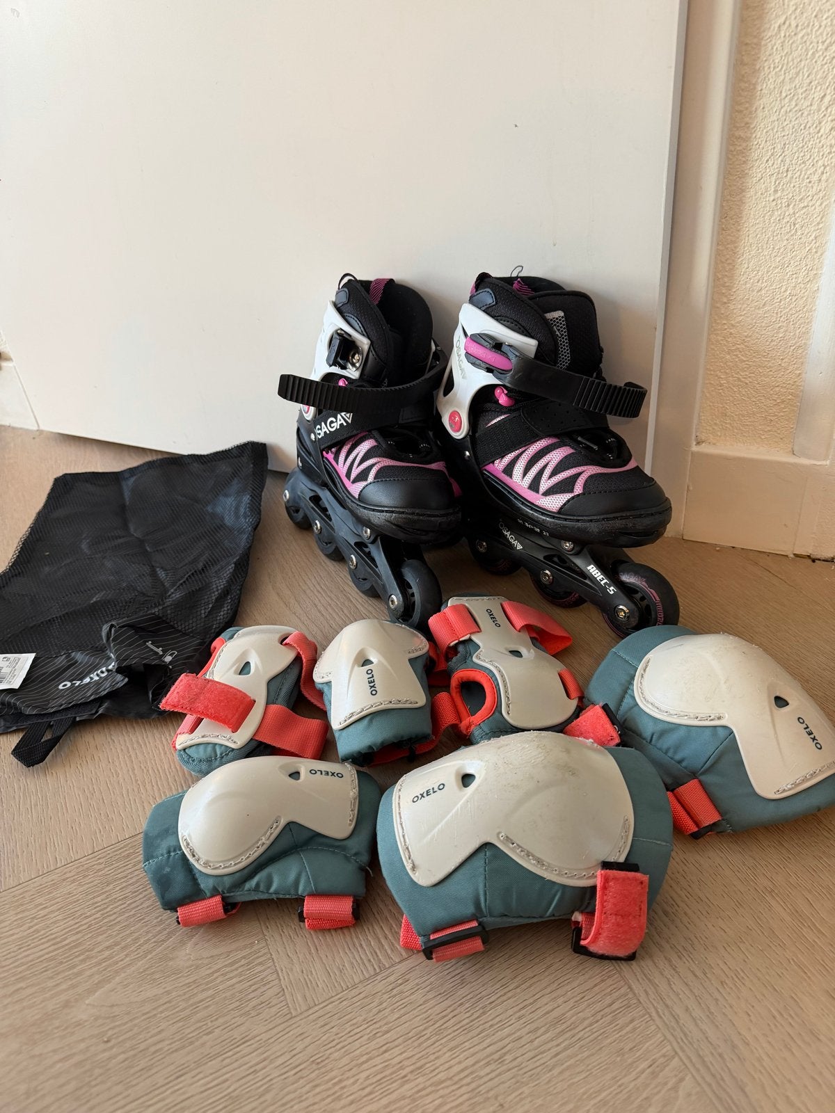 Verstelbare rolschaatsen voor kinderen met bescherming, Kinderen en Baby's, Ophalen of Verzenden, Verstelbaar, Gebruikt, Kinderen