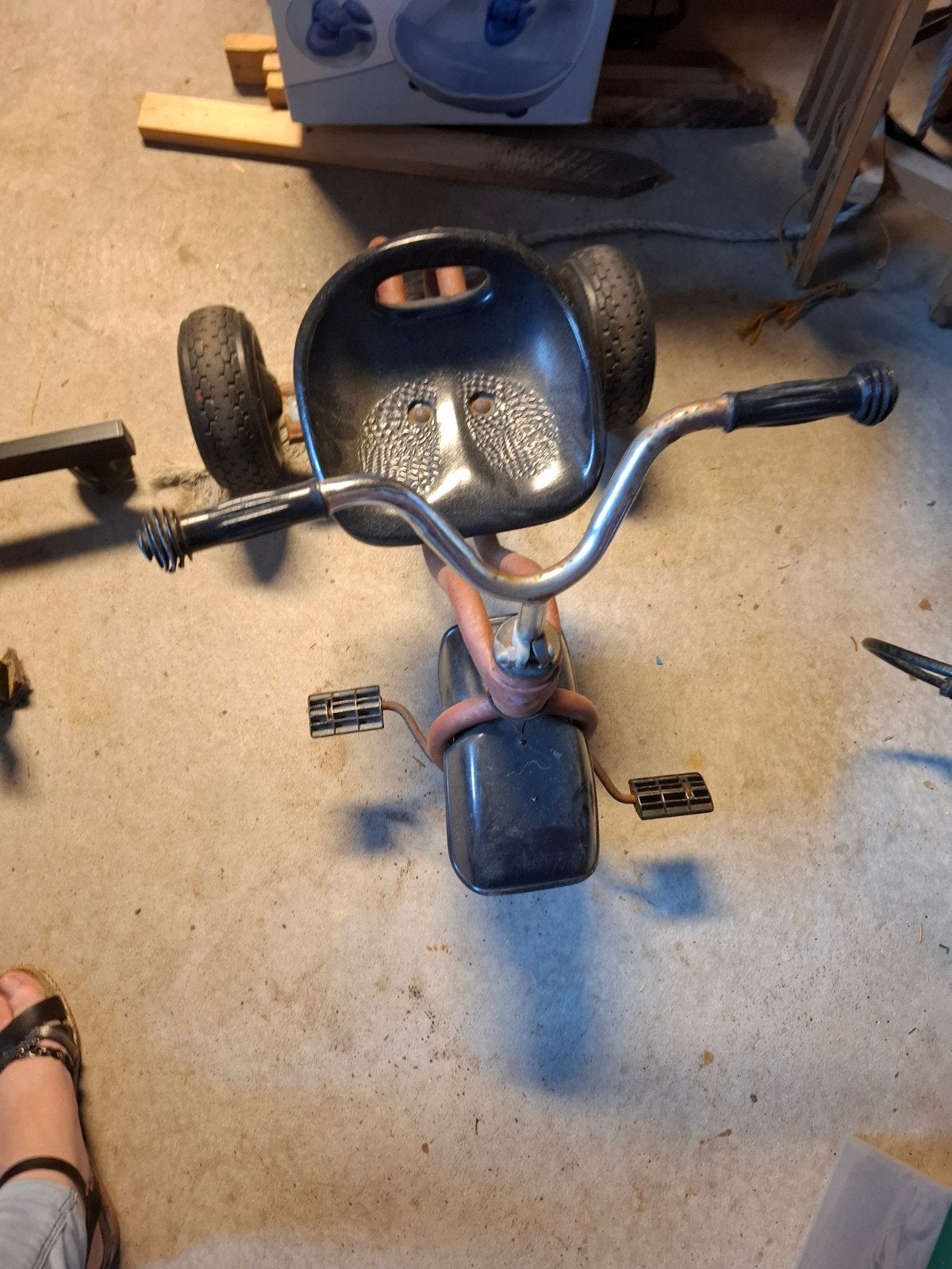 Bruine 3-wieler voor kinderen, Fietsen en Brommers, Ophalen, Gebruikt
