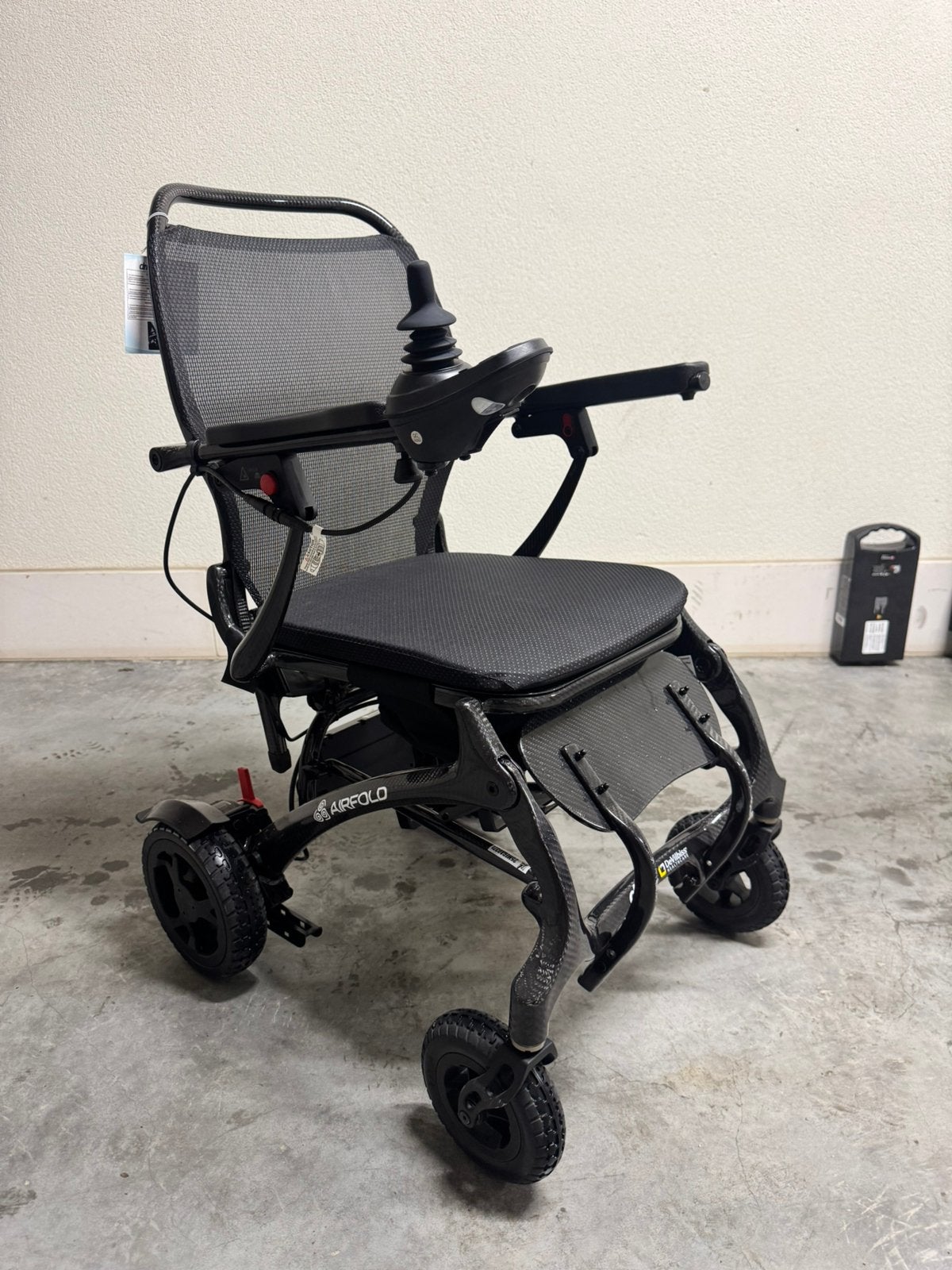 Drive Airfold Carbon Folding elektrische rolstoel plooibaar, Diversen, Rolstoelen, Zo goed als nieuw, Elektrische rolstoel, Ophalen of Verzenden