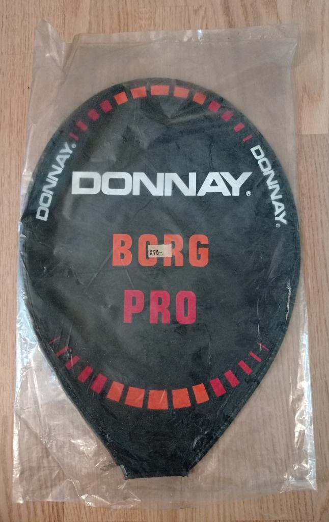 Vintage Donnay Borg Pro tennisracket hoes nieuw, Sport en Fitness, Tennis, Overige merken, Verzenden, Overige typen, Nieuw