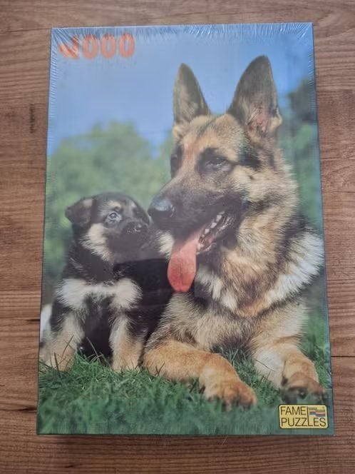 Puzzel Herdershonden Nieuw in verpakking 1000 stukjes, Ophalen of Verzenden, 500 t/m 1500 stukjes, Nieuw, Legpuzzel