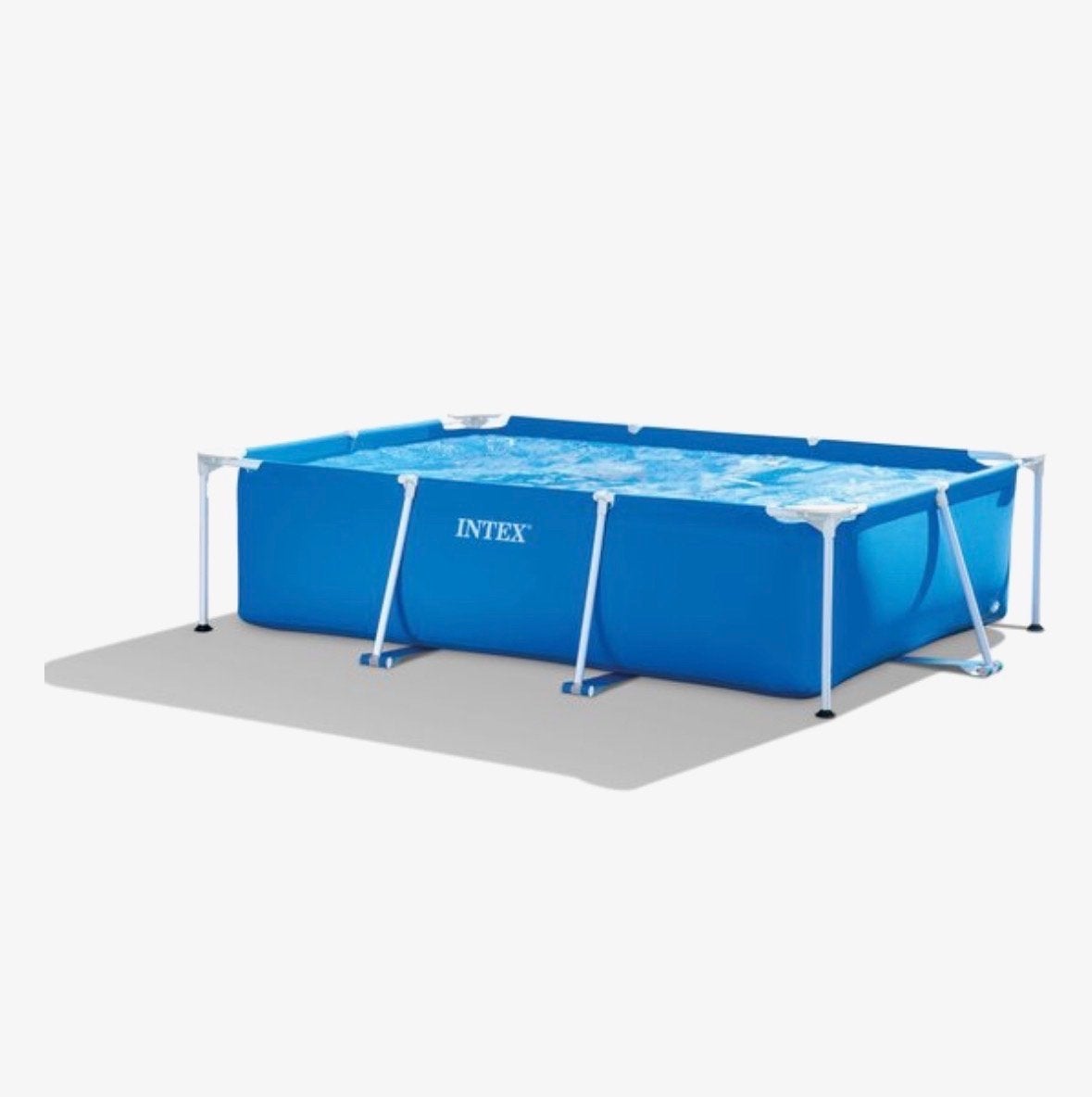 Intex Opzetzwembad Rechthoekig - Blauw, Tuin en Terras, Ophalen, Gebruikt, Minder dan 80 cm, Minder dan 200 cm