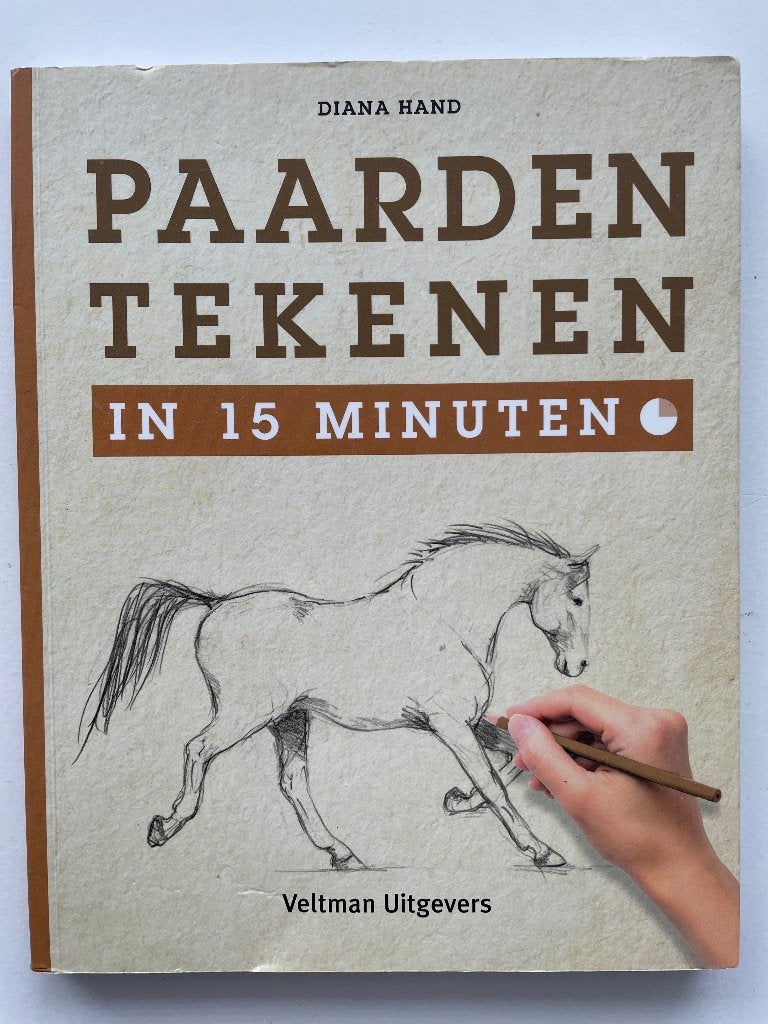 Paarden tekenen in 15 minuten, Diana Hand, Verzenden, Zo goed als nieuw, Tekenen en Schilderen
