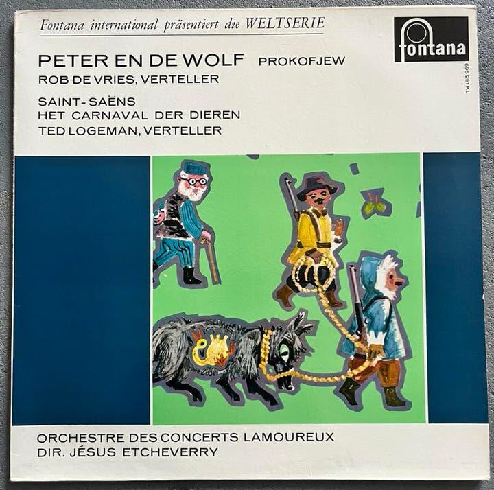 lp klassiek elpee vinyl Prokofiev Peter en de Wolf De vries, Cd's en Dvd's, Modernisme tot heden, Ophalen of Verzenden, 12 inch