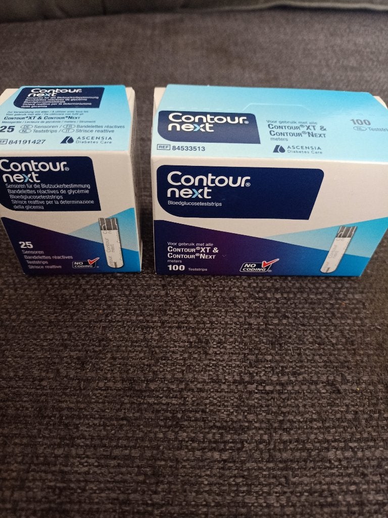 Contour Next teststrips. 125 stuks., Ophalen of Verzenden, Nieuw