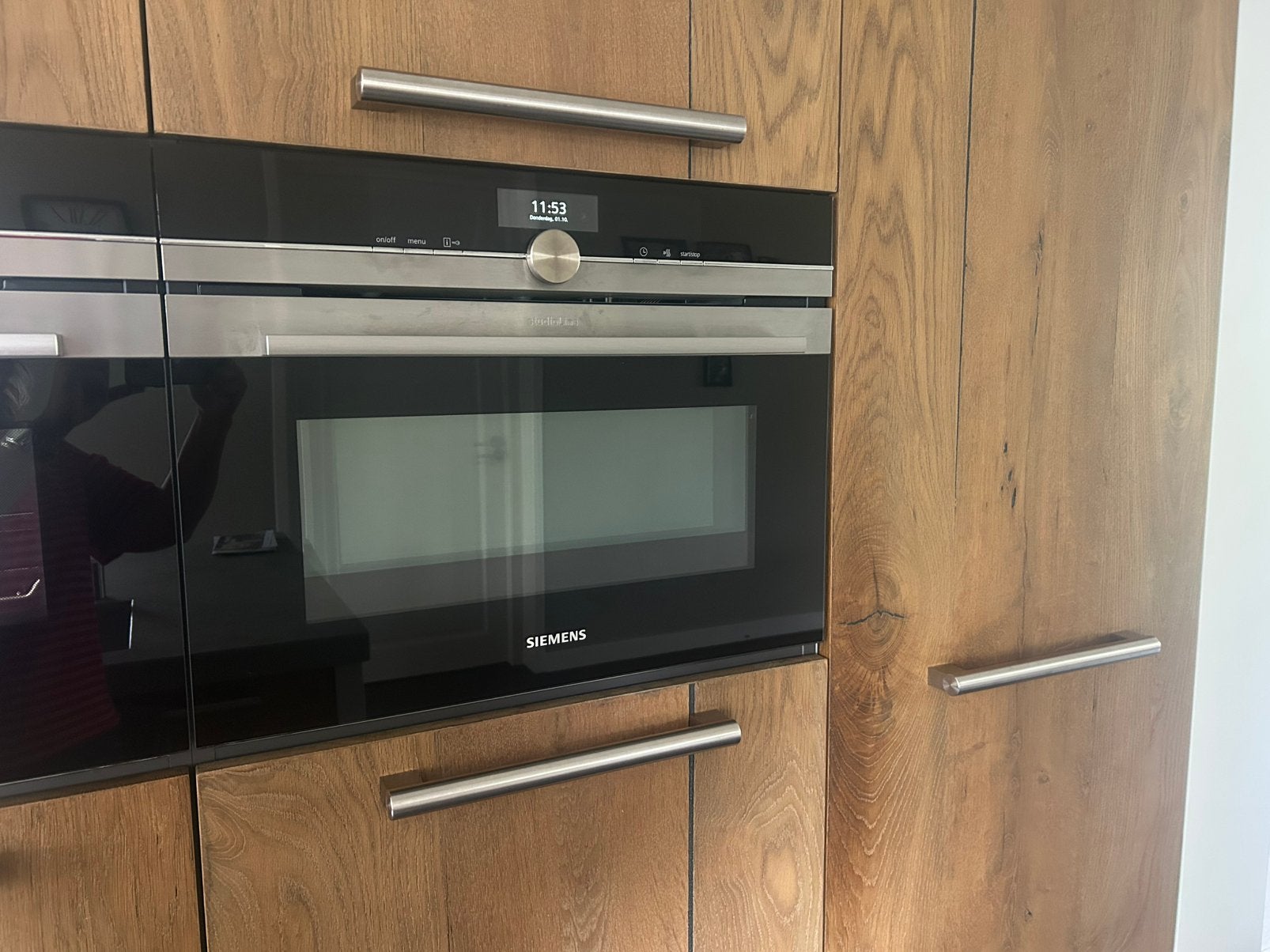 Siemens IQ700 combi oven/magnetron, Ophalen, 45 tot 50 cm, Gebruikt, Siemens