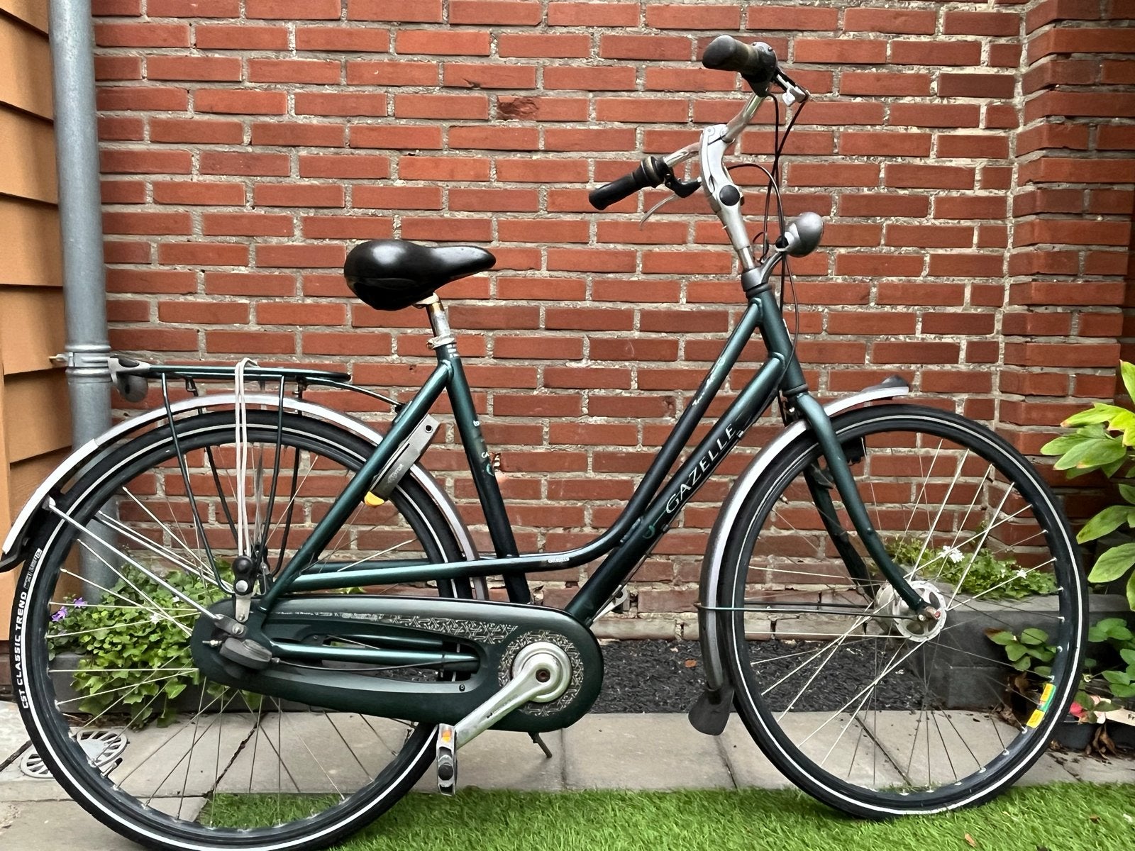 Damesfiets - Groen - Opknapper, Fietsen en Brommers, Fietsen | Dames | Damesfietsen, Ophalen, Versnellingen, Schijfrem, Gazelle